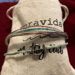 Pura Vida Anchor & Good Vibes Original Bracelet